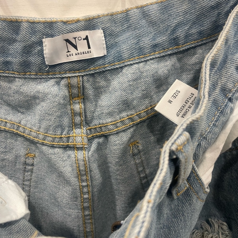 Stylish jeans with rhinestones